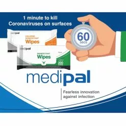 Medipal Salviette Disinfettanti Cloro Virucida Efficace CoronaVirus 1 Minuto