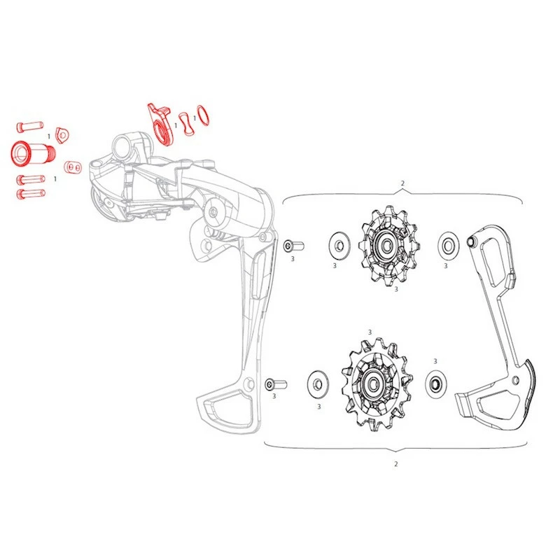 Sram Bulloni E Viti Ricambio GX Eagle 2 Sram Bulloni E Viti Ricambio GX Eagle - immagine 2